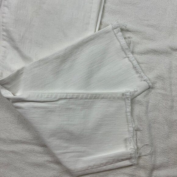 Madewell The Petite Perfect Vintage Jean in Tile White: Raw-Hem Edition Size 24P - Picture 11 of 16
